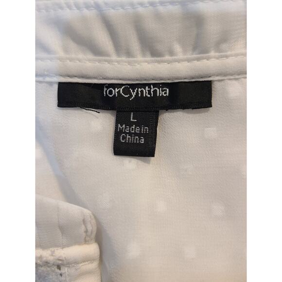 For Cynthia large womens white button down tank top - Picture 5 of 9